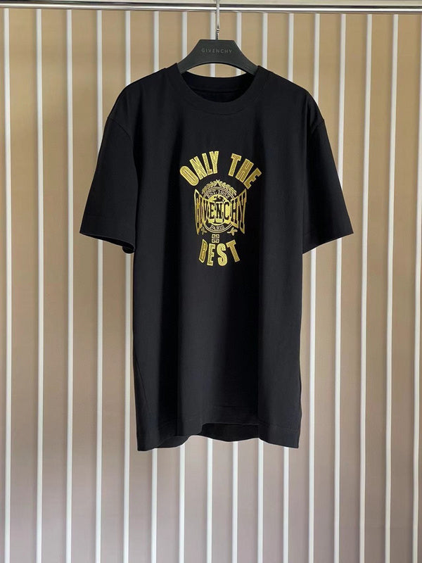 Front view of Givenchy luxury clothing with monogram-inspired silhouette