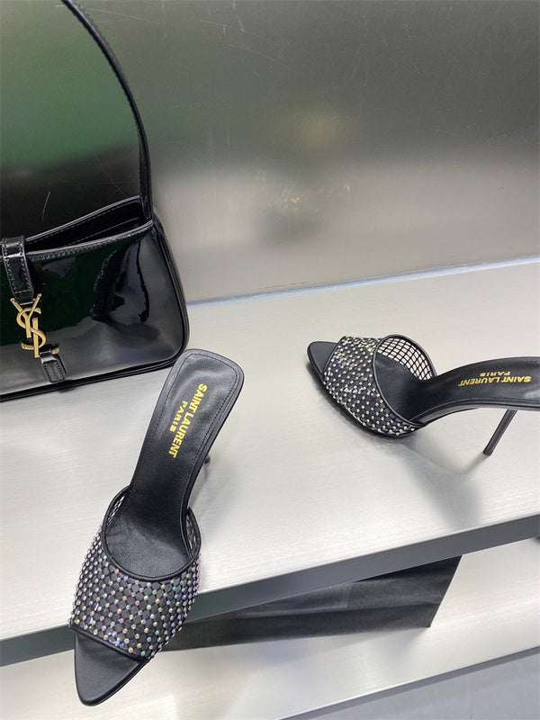 Saint Laurent luxury shoes close-up — premium authentic designer style