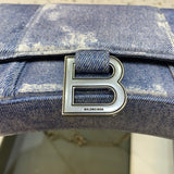 Chic Vegan Leather Handbag - Signature Hardware Accents | Women's Designer-Inspired Purse #442 - back view (image 4) of designer-inspired handbag