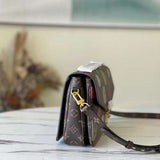 Close-up detail of structured chic women's handbag – women's luxury accessory
