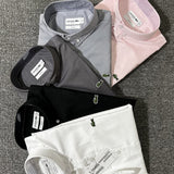 Close-up detail shot of Lacoste luxury clothing with logo-detail design