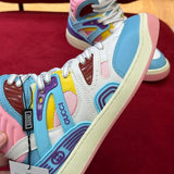 Gucci muted earth tones luxury sneakers view 5 everyday casual design