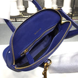 Classic Faux Leather Handbag - Statement Silhouette | Women's Luxury Handbag #884 - alternate angle view (image 8) of designer-inspired handbag