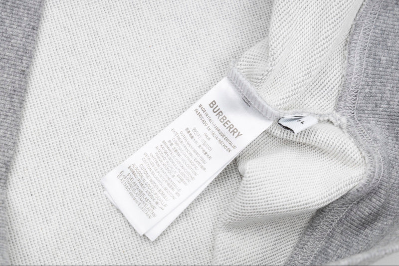 Close-up of Burberry designer clothing craftsmanship