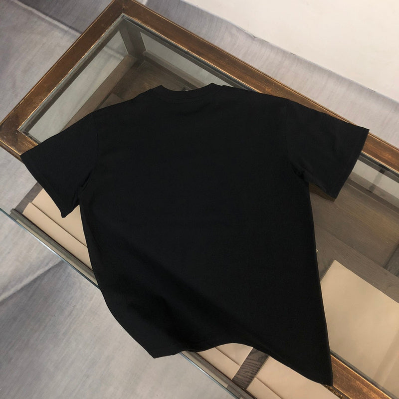 Close-up detail shot of Givenchy luxury clothing with relaxed-fit cut