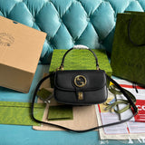 Side profile of sleek premium women's handbag – women's luxury handbag