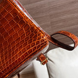 Close-up detail of sculpted bag design