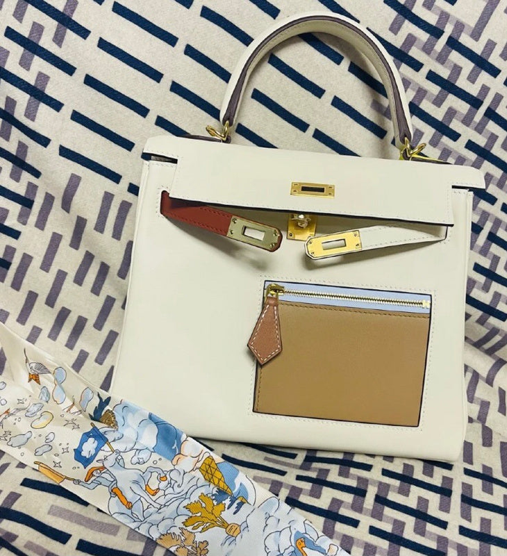 Statement handbag styled for everyday wear