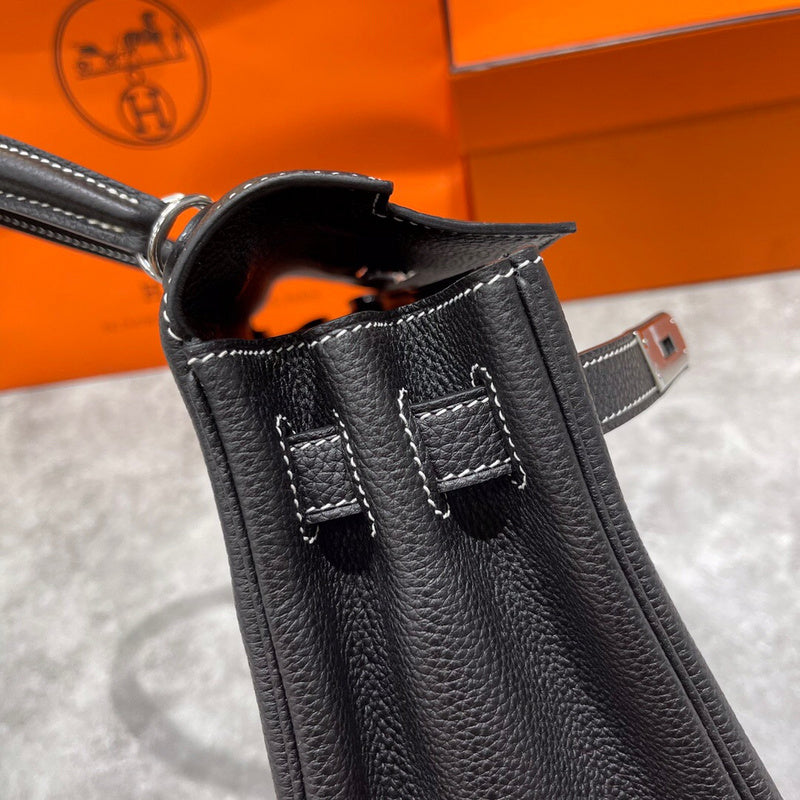 Close-up detail of structured bag design