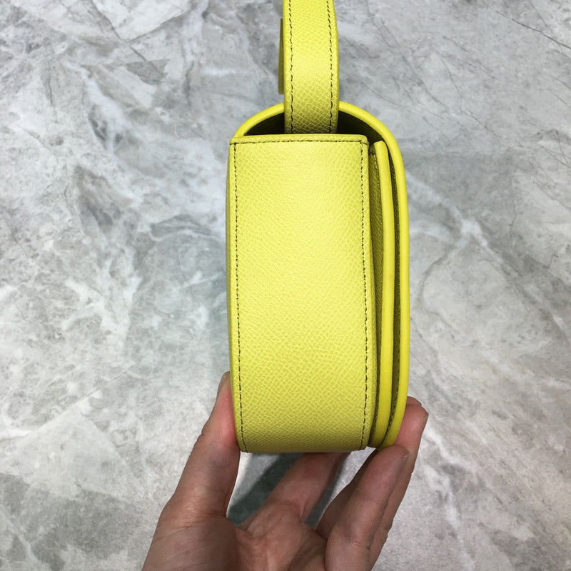 Understated Faux Leather Handbag - Premium Craftsmanship Detailing | Women's Everyday Carry Handbag #818 - back view (image 4) of designer-inspired handbag