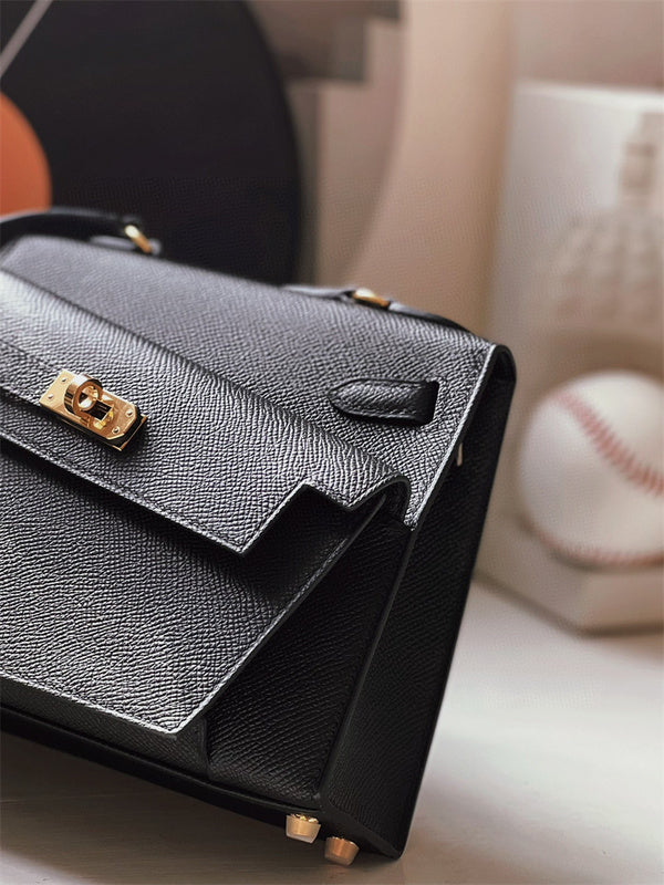 Sculpted bag shown from front angle