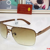 Angled view of Cartier unisex sunglasses
