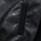 Side profile of Louis Vuitton luxury clothing with signature branding