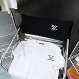 Side profile of Louis Vuitton cotton t-shirt with monogram-inspired silhouette