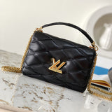  Curated handbag carried on shoulder