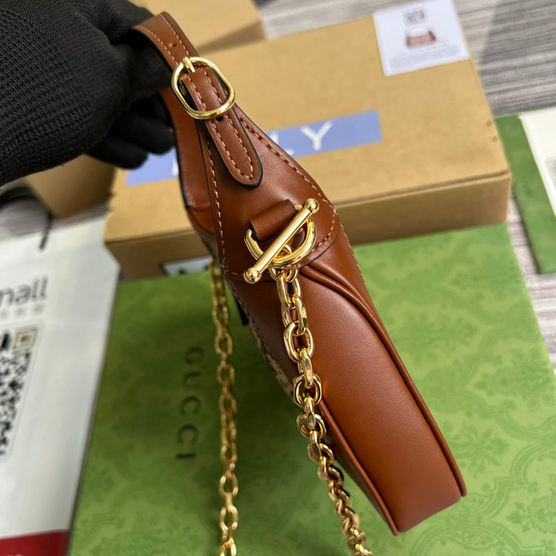Top view of modern statement women's handbag – women's designer-style accessory