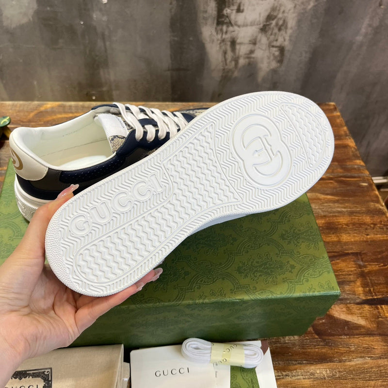 Gucci fresh white-and-black luxury sneakers view 10 sleek tonal finish