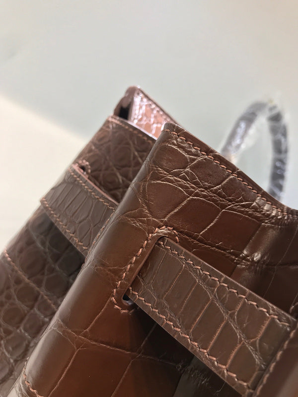 Sophisticated bag shown from front angle