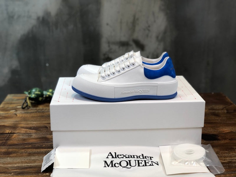 Alexander McQueen shoes Style 271 - front view, statement logo accent