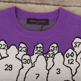 Back view of Louis Vuitton luxury clothing with logo-detail design