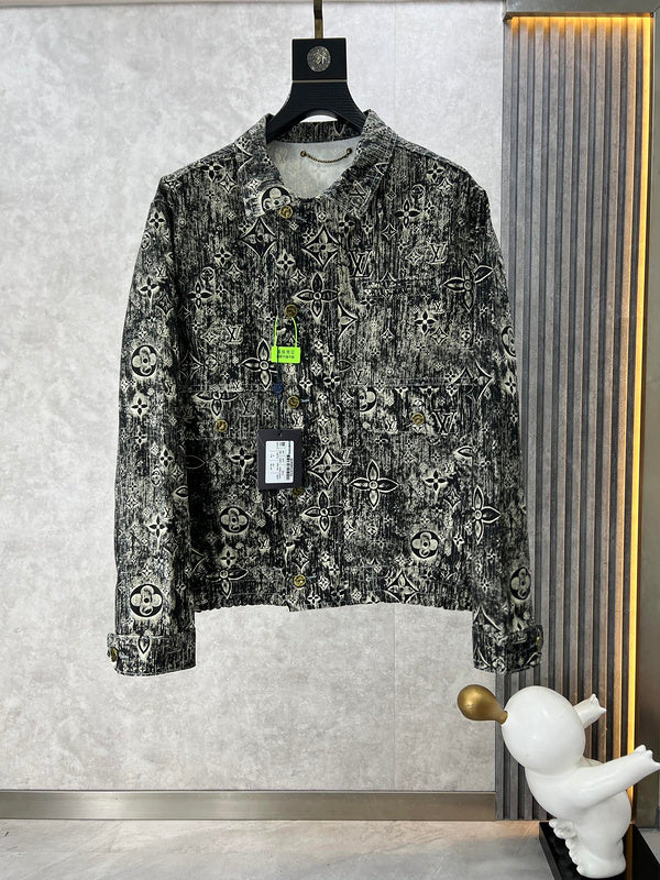Back view of Louis Vuitton luxury clothing with runway-inspired design