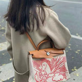 Close-up detail of sophisticated bag design