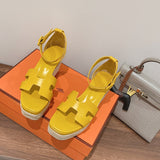 Hermes shoes Style 297 - top view showing design