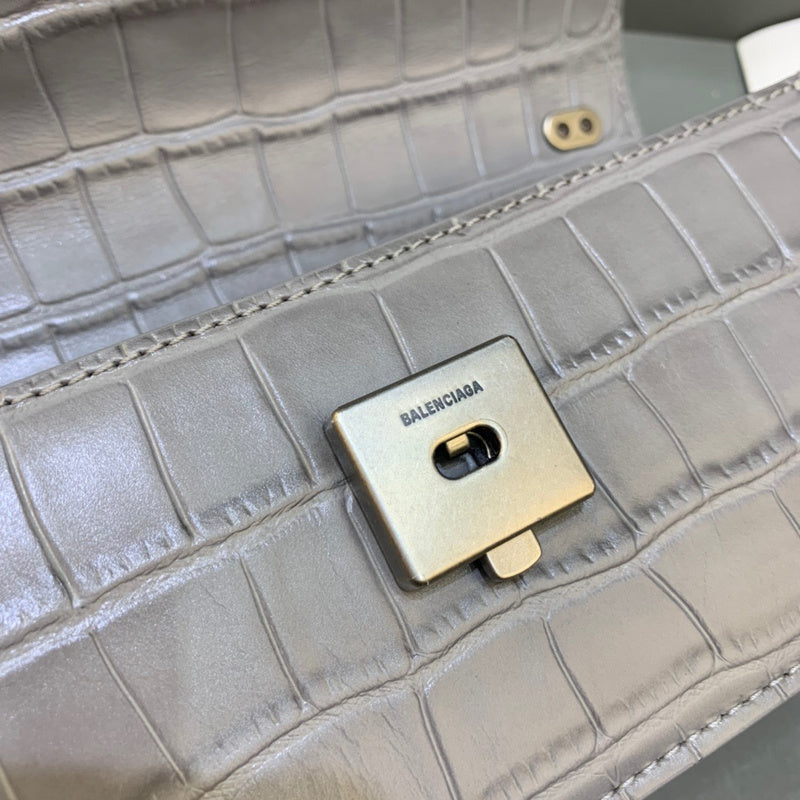 Classic Vegan Leather Handbag - Signature Hardware Accents | Women's Designer-Inspired Purse #426 - styled full view (image 7) of designer-inspired handbag