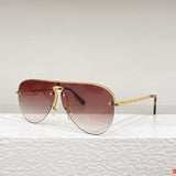Close-up detail view of Louis Vuitton unisex sunglasses