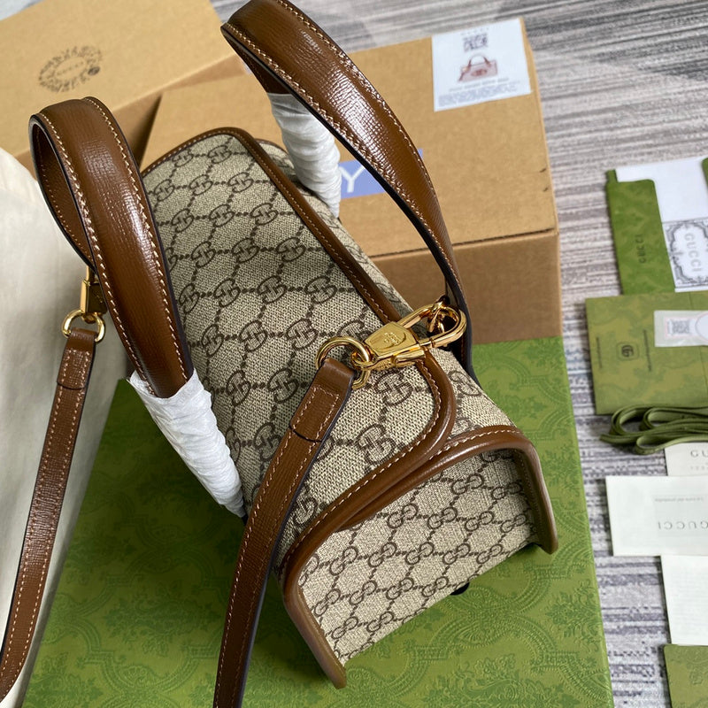 Top view of signature chic women's handbag – women's luxury handbag
