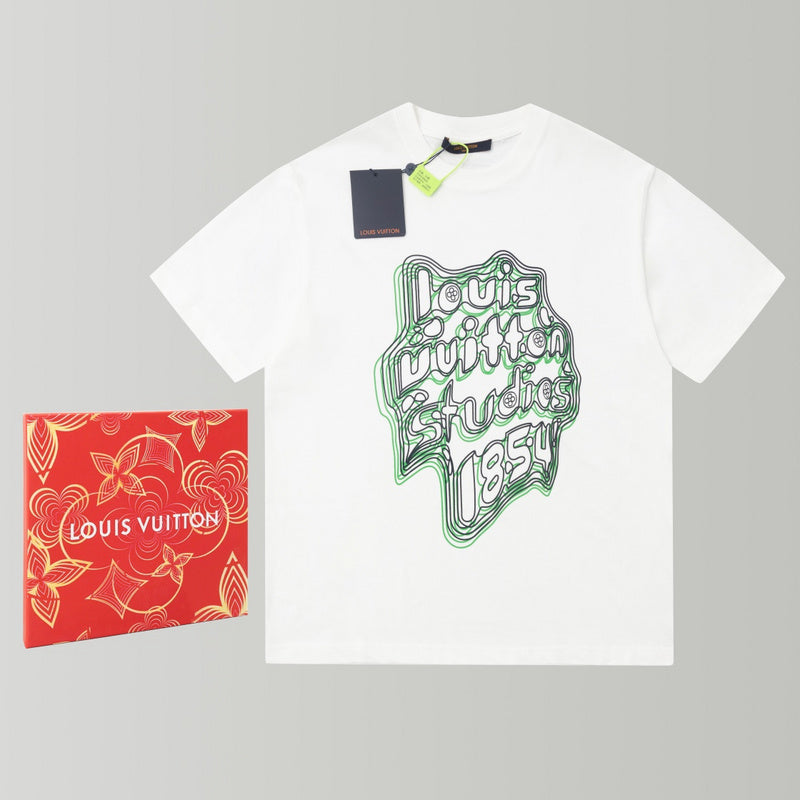 Front view of Louis Vuitton cotton t-shirt with contemporary cut
