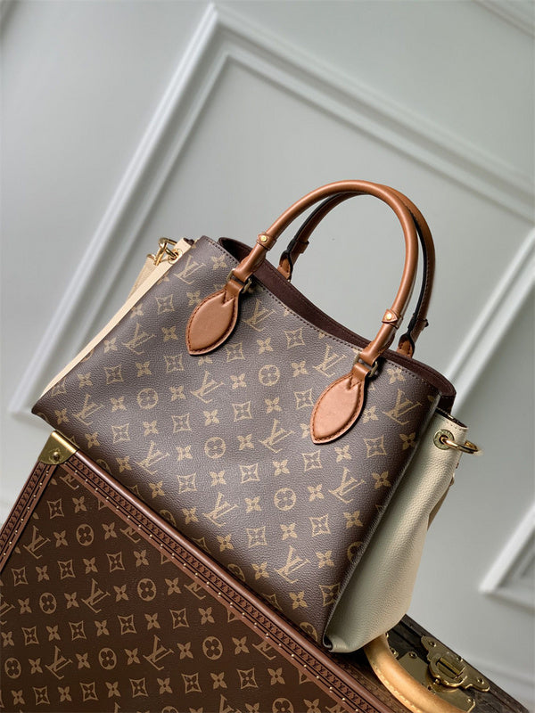  clean-lined top-handle bag styled with outfit 12