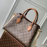  clean-lined top-handle bag styled with outfit 12