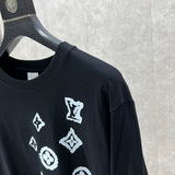 Full styled look of Louis Vuitton luxury clothing with logo-detail design