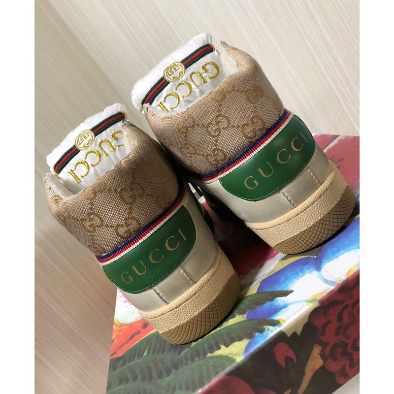 Gucci bold contrast luxury sneakers view 9 minimalist modern build