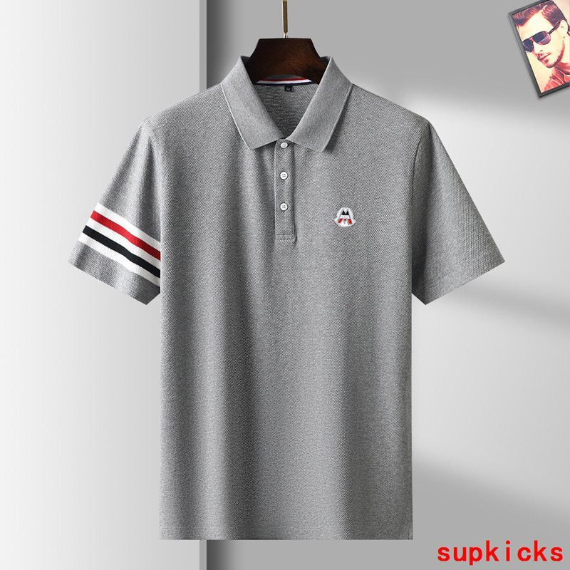 Side profile of Moncler luxury clothing with contemporary cut