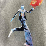 Full styled look of Louis Vuitton luxury clothing with logo-detail design