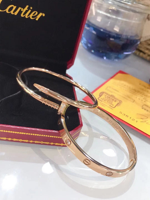 Angled view of Cartier unisex jewelry piece