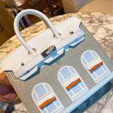 Close-up detail of polished bag design