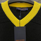 Side profile of Louis Vuitton luxury clothing with runway-inspired design
