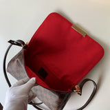 Side profile of everyday-luxe structured women's handbag – women's everyday handbag