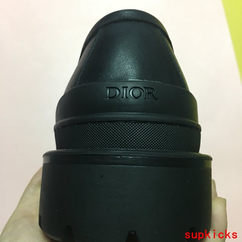 Dior Red Combat Boots - Full Silhouette View