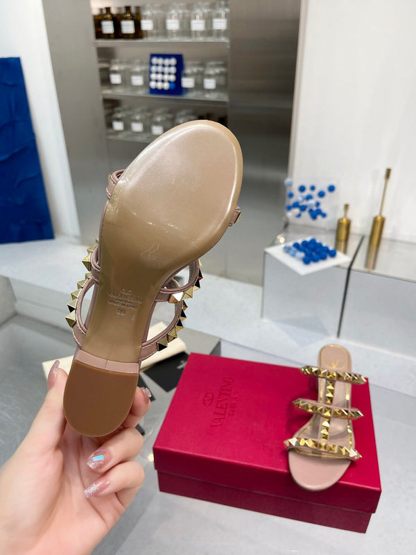 Close-up of Valentino Garavani shoes craftsmanship