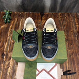 Gucci neutral cream luxury sneakers view 7 signature lace-up style