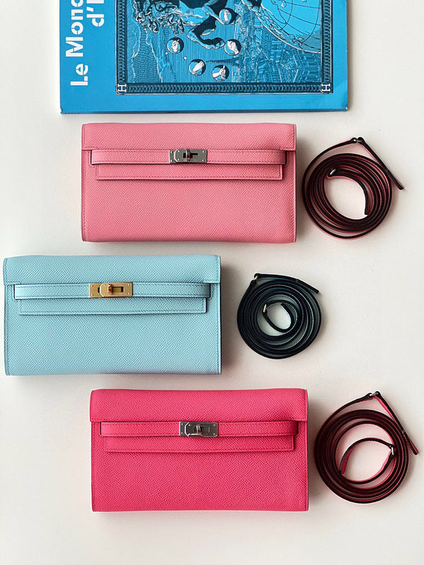 Side view of versatile structured handbag