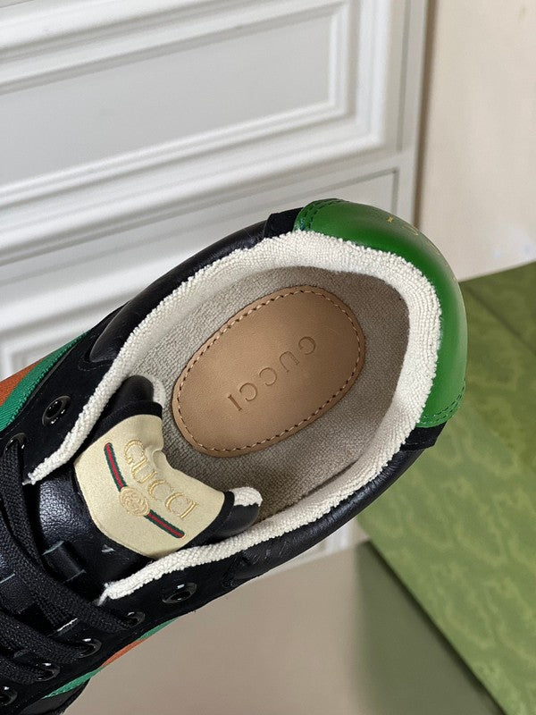 Gucci sneakers detailed view showing premium designer craftsmanship
