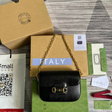 Front view of structured classic women's handbag – women's luxury accessory