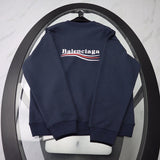 Close-up of Balenciaga designer clothing craftsmanship