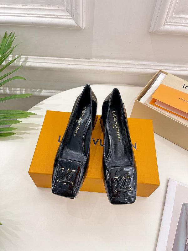 Louis Vuitton shoes Style 302 - front view, iconic logo design
