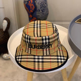 Close-up detail view of Burberry unisex cap